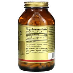 Solgar, Vitamin C, 1.000 mg, 250 pflanzliche Kapseln