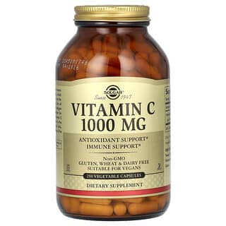 Solgar, Vitamina C, 1.000 mg, 250 Cápsulas Vegetais
