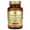 Vitamin D3, 25 mcg (1,000 IU), 180 Tablets