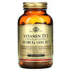 Vitamin D3, 10 mcg (400 IU), 250 Softgels