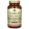 Vitamina D3 (Colecalciferol), 25 mcg (1.000 UI), 250 Cápsulas Softgel