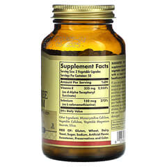 Solgar, Vitamin E in Trockenform mit hefefreiem Selen, 100 pflanzliche Kapseln