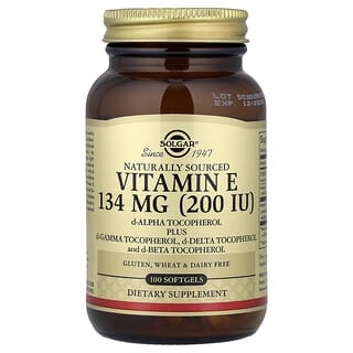 Solgar, Vitamine E d'origine naturelle, 100 capsules à enveloppe molle