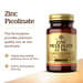 Solgar, Zinc Picolinate, 22 mg, 100 Tablets - Image 3