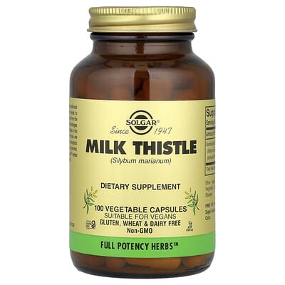 Solgar, Milk Thistle, 100 Capsules (450 mg per capsule)