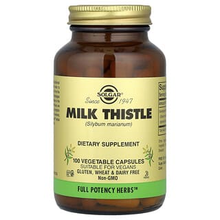 Solgar, Milk Thistle, 450 mg, 100 Vegetable Capsules