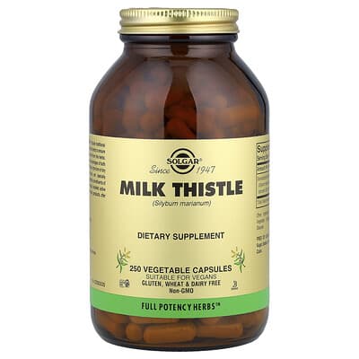 Solgar, Milk Thistle, 250 Capsules (450 mg per capsule)
