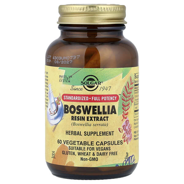 Solgar, Extracto de resina de Boswellia, 60 cápsulas vegetales