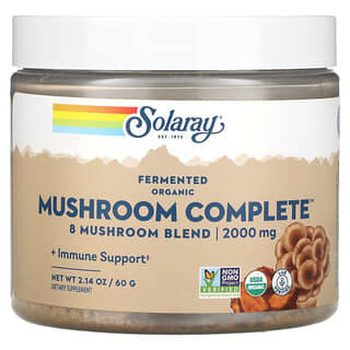 Solgar, Organic Fermented Mushroom Complete, 2,000 mg, 2.14 oz (60 g)