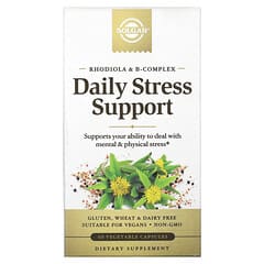 Solgar, Rhodiola & B-Komplex, tägliche Unterstützung bei Stress, 60 pflanzliche Kapseln
