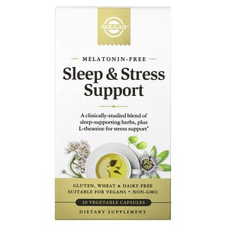 Solgar, Поддержка сна и стресса, 30 растительных капсул