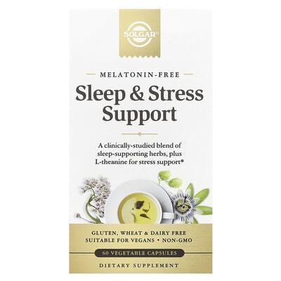 Solgar, Sleep and Stress Help, 60 Vegetarian Capsules