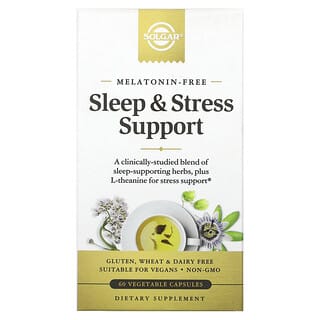 Solgar, Auxílio para o Sono e o Estresse, 60 Cápsulas Vegetais