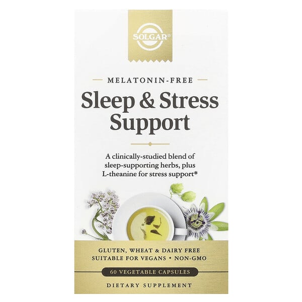 Solgar Sleep & Stress Support, 60 Vegetable Capsules