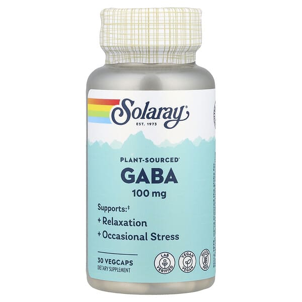 Plant-Sourced GABA, 100 mg, 30 VegCaps