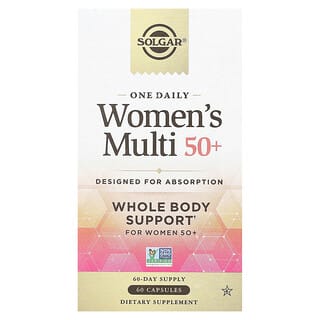 Solgar, One Daily Women's Multi, мультивитамины для женщин, старше 50 лет, 60 капсул