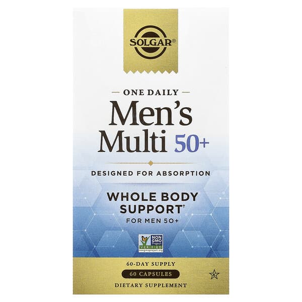 Solgar, One Daily Men's Multi 50+, 60 Capsules
