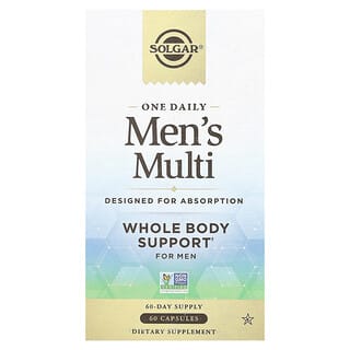 Solgar, One Daily Men's Multi, мультивитамины для мужчин, 60 капсул