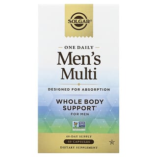 Solgar, Suplemento multivitamínico de uso diario para hombres, 60 cápsulas