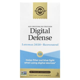 Solgar, Age-Defying Nutrition, Digital Defense, 30 cápsulas blandas veganas