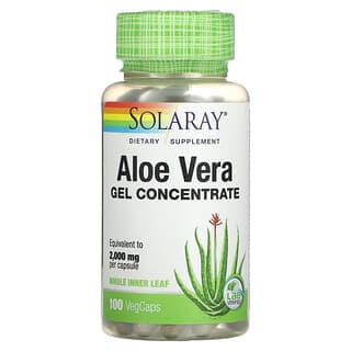 Solaray, Aloe Vera Gel Concentrate, 2,000 mg, 100 VegCaps