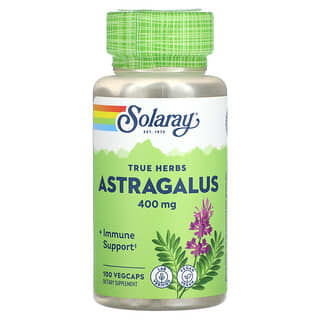 Solaray, True Herbs, Astragalus, 400 mg , 100 VegCaps