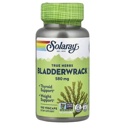 Solaray, Real Herbs, Fucus, 580 mg, 100 Vegetarian Capsules