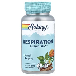 Solaray, Respiration Blend SP-3, pflanzliche Mischung, befreit Atemwege, 100 pflanzliche Kapseln