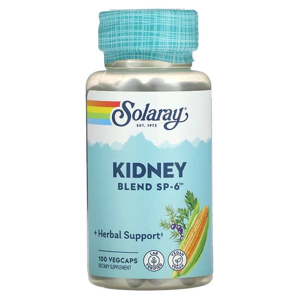Solaray, Kidney Blend SP-6（キドニーブレンドSP-6）、ベジカプセル100粒