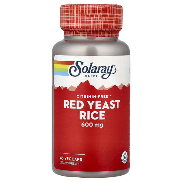 Red Yeast Rice, 600 mg, 45 VegCaps
