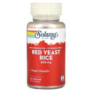 سولاراي‏, أرز الخميرة الحمراء ، 600 ملجم ، 90 كبسولة نباتية
