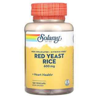 Solaray, 홍버섯쌀, 600, 120 베지 캡슐