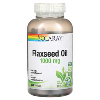 Solaray, Aceite de semilla de lino, 1000 mg, 240 cápsulas blandas (333 mg por cápsula blanda)