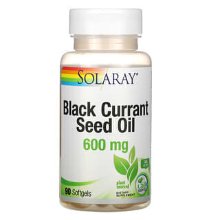 Solaray, ブラックカラントシードオイル、600 mg、ソフトジェル 90 錠