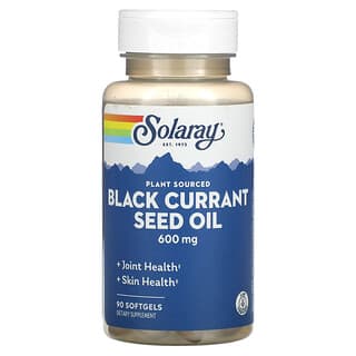 Solaray, 黑醋粟籽油，600 mg，90粒软胶囊