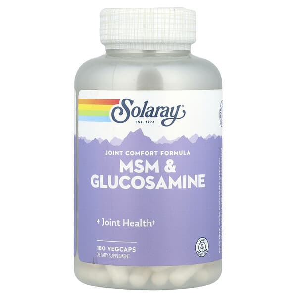 Solaray MSM & Glucosamine, 180 VegCaps