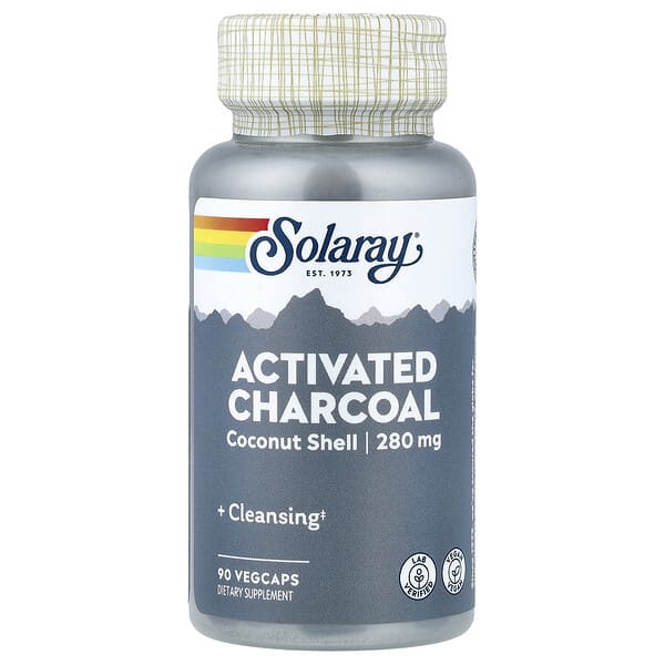 Activated Charcoal, 280 mg, 90 VegCaps
