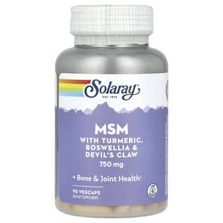 Solaray, МСМ, 750 мг, 90 вегетарианских капсул