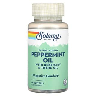 Solaray, Peppermint Oil, 60 Softgels