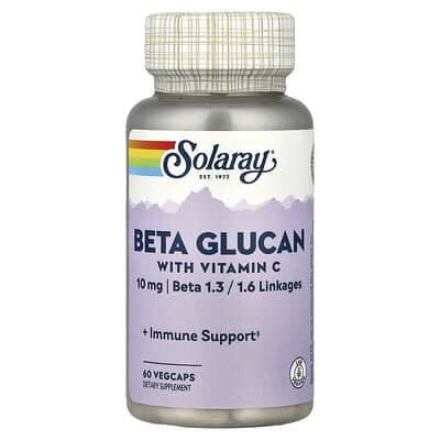 Solaray, Beta Glucan with Vitamin C, 60 VegCaps