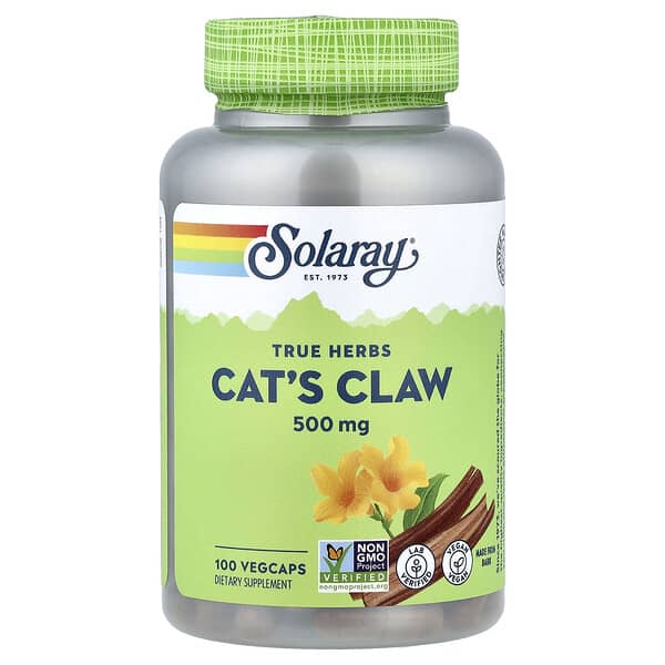 Solaray, 트루 허브스, 캣츠 클로, 500mg, 베지 캡슐 100정