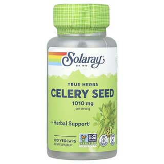 Solaray, True Herbs, semi di sedano, 1.010 mg, 100 capsule vegetali (505 mg per capsula)