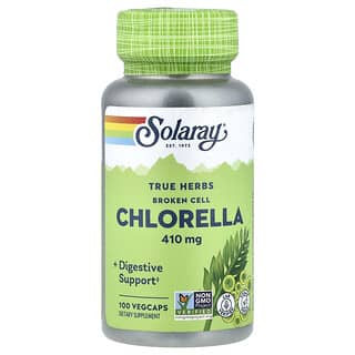 Solaray, True Herbs, Broken Cell Chlorella, 410 mg, 100 Vegcaps
