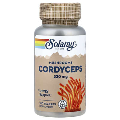 Solaray, Cordyceps, 520 mg, 100 Vegetarian Capsules