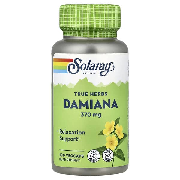 True Herbs, Damiana, 370 mg, 100 VegCaps