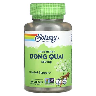 Solaray, True Herbs, Dong Quai, 550 mg, 180 VegCaps