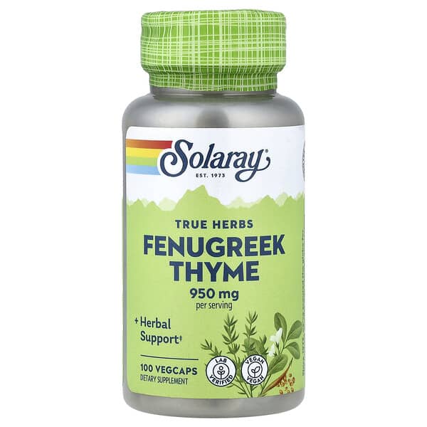 True Herbs, Fenugreek Thyme, 100 VegCaps