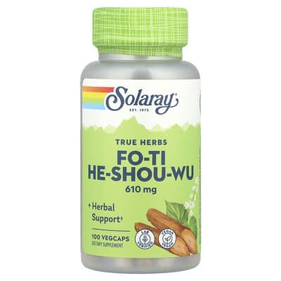 Solaray, Real Herbs, Polygonum multiflorum, 610 mg, 100 vegetarian capsules