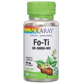 Solaray, Fo-Ti, 610 mg, 100 VegCaps