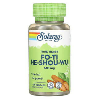 Solaray, Fo-Ti, 610 mg, 100 cápsulas vegetales